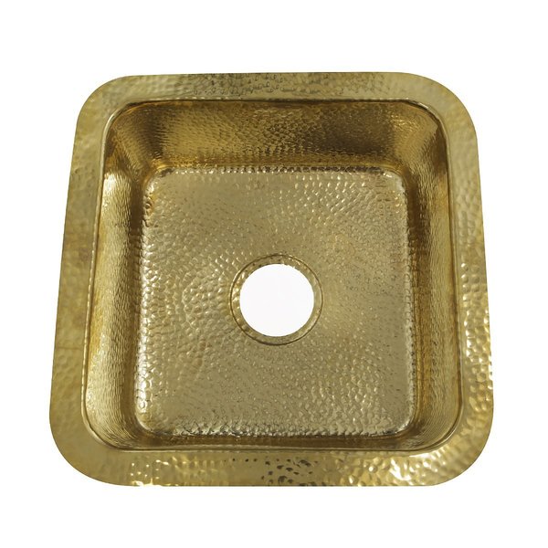 Nantucket Sinks 16.625" W x 16.625" L x 7.375" H, Brass SQRB-7